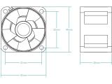 Arctic S4028-6K 40mm 6k RPM Server Fan 5x Pack снимка №6