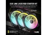 Corsair iCUE LINK LX120 RGB 120mm PWM 3x Fans Starter Kit снимка №6
