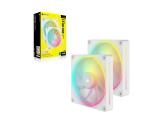 Corsair iCUE LINK LX140 RGB 140mm PWM 2x pack - White снимка №2 Corsair iCUE LINK LX140 RGB 140mm PWM 2x pack - White снимка №2