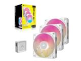 Corsair iCUE LINK RX120 MAX RGB 120mm PWM Thick Fans Starter Kit - White снимка №2 Corsair iCUE LINK RX120 MAX RGB 120mm PWM Thick Fans Starter Kit - White снимка №2
