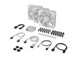 Corsair iCUE LINK RX120 MAX RGB 120mm PWM Thick Fans Starter Kit - White снимка №3 Corsair iCUE LINK RX120 MAX RGB 120mm PWM Thick Fans Starter Kit - White снимка №3