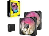 Corsair iCUE LINK RX140 MAX RGB 140mm PWM Thick Fans Starter Kit Dual Pack снимка №2 Corsair iCUE LINK RX140 MAX RGB 140mm PWM Thick Fans Starter Kit Dual Pack снимка №2
