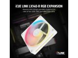 Corsair iCUE LINK LX140-R RGB 140mm PWM Reverse Fan White снимка №4 Corsair iCUE LINK LX140-R RGB 140mm PWM Reverse Fan White снимка №4
