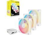 Corsair iCUE LINK LX120-R RGB PWM Reverse 3x pack White снимка №2