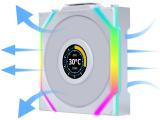 Lian-Li UNI FAN SL Wireless LCD Reverse Blade ARGB PWM 120mm White снимка №2