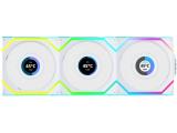 Описание и цена на вентилатори &raquo; комплект Lian-Li UNI FAN SL Wireless LCD Reverse Blade ARGB PWM - White 120mm 3-pack