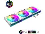 Gamemax Fan Pack 3-in-1 3x120mm FN12A-S3I White Daisy-Chain ARGB снимка №2