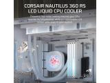 Corsair NAUTILUS 360 RS LCD Liquid CPU Cooler White снимка №6