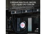 Corsair NAUTILUS 360 RS LCD Liquid CPU Cooler снимка №3
