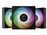 ОхладителНа фокус - комплект Gamdias Fan Pack 3-in-1 3x120mm NOTUS M1-1203 ARGB Swappable Fan Blades (Reverse Fan Blades Included)