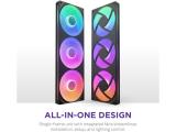 NZXT F-Series F420 RGB Core Fan Uni-Body Black RF-U42HF-B1 снимка №2