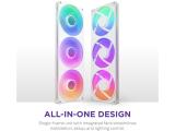 NZXT F-Series F420 RGB Core fan Uni-Body White RF-U42HF-W1 снимка №2