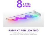 NZXT F-Series F420 RGB Core fan Uni-Body White RF-U42HF-W1 снимка №5