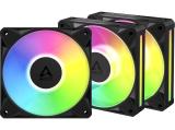 Arctic Fan BioniX P12 A-RGB PWM 120mm Daisy Chain 3x pack Black ACFAN00337A снимка №2 Arctic Fan BioniX P12 A-RGB PWM 120mm Daisy Chain 3x pack Black ACFAN00337A снимка №2
