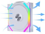 Lian Li UNI FAN SL Wireless 120 ARGB White 3-pack снимка №4 Lian Li UNI FAN SL Wireless 120 ARGB White 3-pack снимка №4