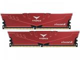 16 GB = KIT 2X8GB DDR4 3600 за компютър Team Group T-FORCE Vulcan Z red TLZRD416G3600HC18JDC01 снимка №2