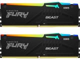 64GB = KIT 2X32GB DDR5 5600 за компютър Kingston FURY Beast RGB AMD EXPO KF556C36BBEAK2-64 снимка №2 64GB = KIT 2X32GB DDR5 5600 за компютър Kingston FURY Beast RGB AMD EXPO KF556C36BBEAK2-64 снимка №2