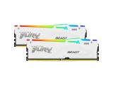 64GB = KIT 2X32GB DDR5 6000 за компютър Kingston FURY Beast White RGB AMD EXPO KF560C36BWEAK2-64 снимка №3