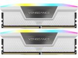 32 GB = KIT 2X16GB DDR5 6400 за компютър Corsair VENGEANCE RGB White CMH32GX5M2B6400C36W снимка №2 32 GB = KIT 2X16GB DDR5 6400 за компютър Corsair VENGEANCE RGB White CMH32GX5M2B6400C36W снимка №2