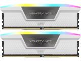64GB = KIT 2X32GB DDR5 5600 за компютър Corsair Vengeance RGB White CMH64GX5M2B5600C40W снимка №3