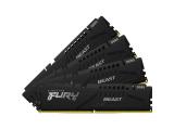 128 GB = KIT 4X32GB DDR5 5600 за компютър Kingston FURY Beast Black KF556C40BBK4-128 снимка №3