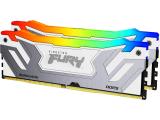 48GB = KIT 2X24GB DDR5 8400 за компютър Kingston Fury Renegade RGB White KF584CU40RWAK2-48 снимка №3