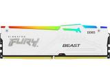 32GB DDR5 5200 за компютър Kingston FURY Beast White RGB Intel XMP KF552C40BWA-64 снимка №2