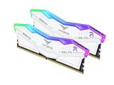 32 GB = KIT 2X16GB DDR5 6400 за компютър Team Group T-Force DELTA RGB White FF4D532G6400HC32ADC01 снимка №3 32 GB = KIT 2X16GB DDR5 6400 за компютър Team Group T-Force DELTA RGB White FF4D532G6400HC32ADC01 снимка №3