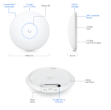 Ubiquiti Точка за достъп Ubiquiti U7-Pro, WiFi 7, 1x2.5GbE порт,6 GHz,без PoE адаптер NEW снимка №3 Ubiquiti Точка за достъп Ubiquiti U7-Pro, WiFi 7, 1x2.5GbE порт,6 GHz,без PoE адаптер NEW снимка №3
