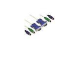 Описание и цена на KVM VCom Комплект кабели KVM switch set - CK501A-3m