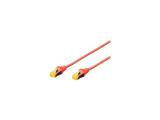 Описание и цена на лан кабел Digitus Cable Cat6a S/FTP 2m red RJ45/RJ45