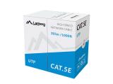 Описание и цена на лан кабел Lanberg UTP Solid Gray Cable, CCA Cat 5е 305м