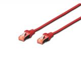 Описание и цена на лан кабел Digitus Professional CAT 6 S/FTP patch cord 0,5m red RJ45/RJ45