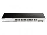 Описание и цена на 24 port D-Link DGS-1210-28 24-port Gigabit Smart + 4 SFP