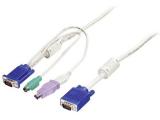 Описание и цена на KVM LevelOne ACC-2101 - keyboard, video, mouse (KVM) cable - 1.8 m