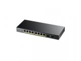 Описание и цена на 8 port ZyXEL GS1900-10HP,  Managed, Gigabit