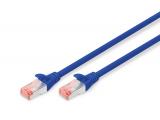 Digitus CAT 6 S/FTP patch cord 1m, blue - кабели и букси
