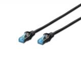 Digitus CAT 5e SF/UTP Patch cable 1m black - кабели и букси