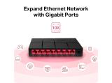 Mercusys MS108G, 8-портов 10/100/1000 Mbps настолен комутатор снимка №3 Mercusys MS108G, 8-портов 10/100/1000 Mbps настолен комутатор снимка №3