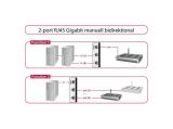 DeLock Switch RJ45 10 Gbps 2 port manual bidirectional снимка №2