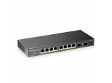 ZyXEL Switch GS1100-10HP, 8 ports, Gigabit, PoE, 2xSFP, Rack-mount снимка №2