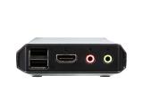 Aten CS22H 2-Port USB 4K HDMI Cable KVM Switch with Remote Port Selector снимка №2 Aten CS22H 2-Port USB 4K HDMI Cable KVM Switch with Remote Port Selector снимка №2