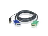 Описание и цена на KVM Aten Micro-Lite 2L-5203U - keyboard / video / mouse (KVM) cable - 3 m,