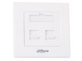 Описание и цена на за монтаж Dahua 2x RJ-45 Faceplate PFM971-2