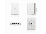 Ubiquiti UniFi6 In-Wall Wall-mounted WiFi 6 access point with a built-in PoE switch снимка №3