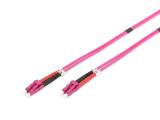 Digitus Patch cable OM4 LC 10 m pink - кабели и букси