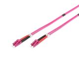 Описание и цена на оптичен кабел Digitus LC OM4 patch cable - 2 m - purple