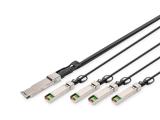Описание и цена на direct attach cable (DAC) Digitus 40G QSFP+ to 4x SFP+ Direct Attach Cable 1m