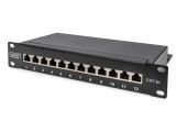 Описание и цена на patch panel Digitus CAT 6A Patch Panel, shielded, 12-Port, 1HE, 10", black