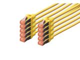 Описание и цена на лан кабел Digitus CAT 6 S/FTP patch cords 0.5m, 10 units, yellow